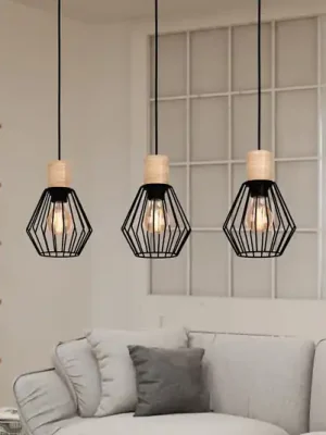 Závěsné světlo Palmorla, podlouhlé, tři zdroje Kup Teď