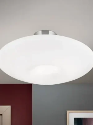 Nejprodávanější Stropní svítidlo Blanc, opálové sklo, matný nikl