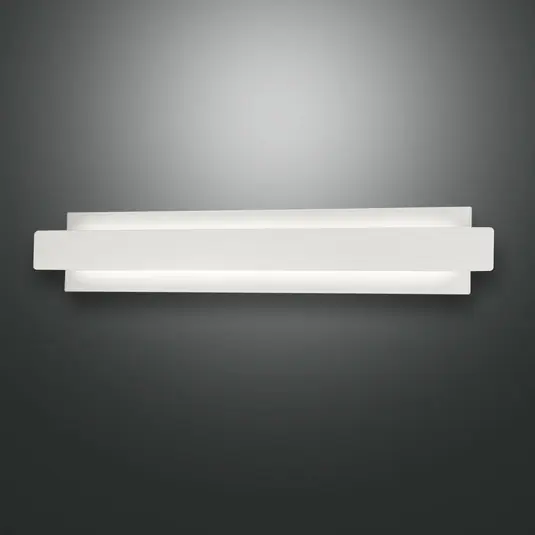 Super Cena LED nástěnné světlo Regolo s kovovým čelem bílá