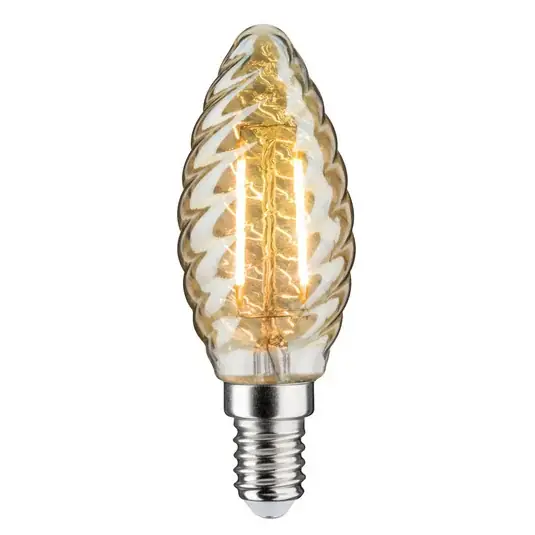 LED svíčka E14 4,7W zlatá kroucená stmívací Ihned K Objednání