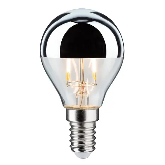 LED žárovka E14 827 kapka stříbrná 2,6W Nejlepší Volba