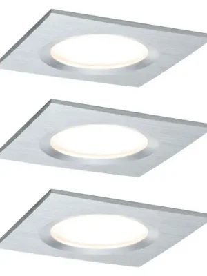 Rychlé Dodání Paulmann Coin Slim LED spot 3ks hranatý hliník