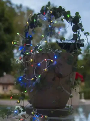 Vícebarevná solární světla LED Dew Drop Sleva