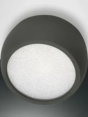 Expresní Doručení LED stropní svítidlo Vasto, antracit, Ø 8 cm, 120°, hliník