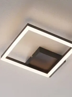 LED stropní světlo Bard 27x27 cm, antracit Cenový Hit