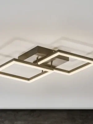 Rychlé Dodání LED stropní světlo Bard 45x45 cm 2ž., antracit