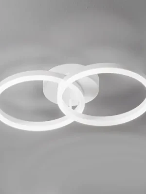 LED stropní světlo Giotto, dva zdroje, bílá Cenový Hit