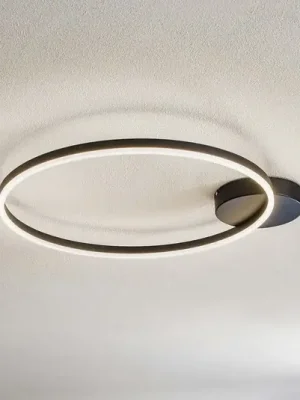 Sezónní Sleva LED stropní světlo Giotto, 1žár., černá