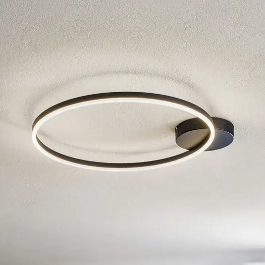 Sezónní Sleva LED stropní světlo Giotto, 1žár., černá