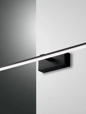 Poslední Šance LED nástěnné světlo Nala, černé, šířka 50 cm