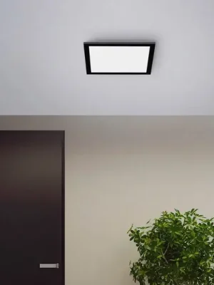 LED stropní světlo Flat, CCT, černá, 29 x 29 cm Akční Nabídka