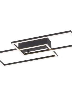 LED stropní svítidlo Iven, stmívatelné, černé, 60,5 x 32,5 cm Odeslání Ihned
