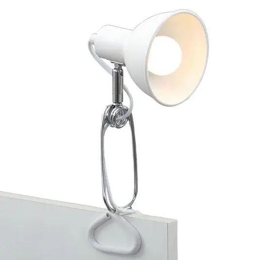 Svítidlo Fix clamp, kovové stínítko, bílé Koupit Online