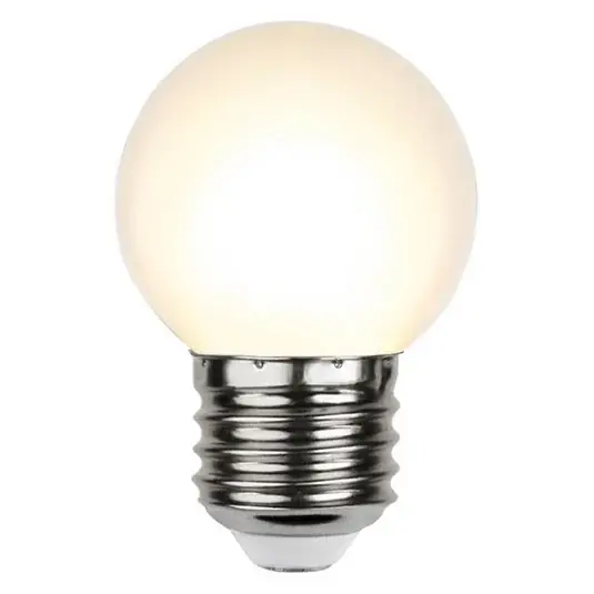 LED žárovka E27 G45 pro pohádková světla, bílá 2 700K Cenová Bomba