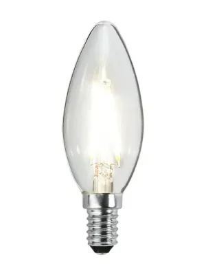 LED svíčka žárovka E14 B35 2W 2700K filament 250lm Koupit Online