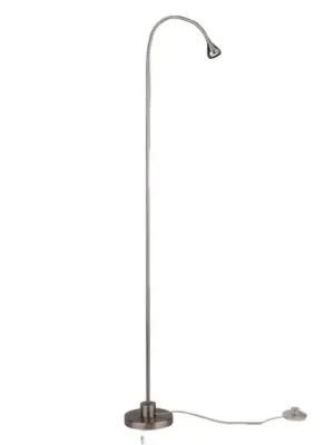 Odeslání Ihned Stojací lampa LED Mini, ohebné rameno, nikl, 5 000K