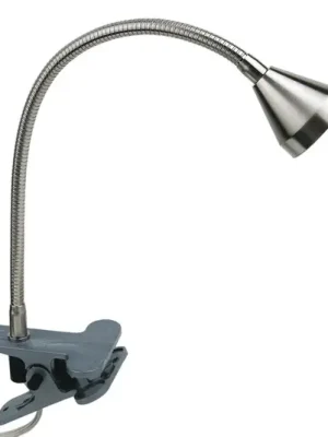 Svítidlo LED Mini, ohebné rameno, nikl, 3 000 K Super Cena