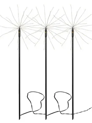 Výprodej Dekorativní LED svítidlo Firework Outdoor, sada 3 ks, teplá bílá