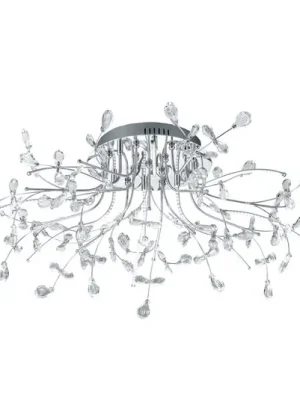 Stropní světlo Crystal, chrom, 77 cm Koupit Online