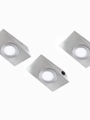 Top Prodej 3ks LED podhledové světlo Keili, 2stupňový vypínač