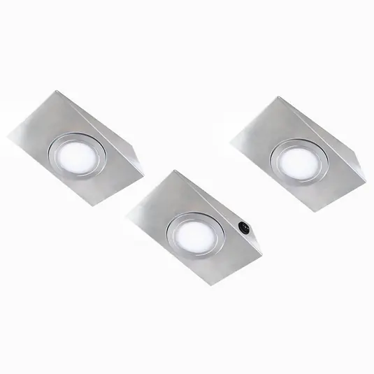 Top Prodej 3ks LED podhledové světlo Keili, 2stupňový vypínač