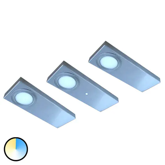 sada 3 LED svítidel pod skříňku Tain s přepínačem barev Nejprodávanější