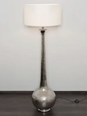 Stojací lampa Maestro, bílá/stříbrná Nejlepší Cena