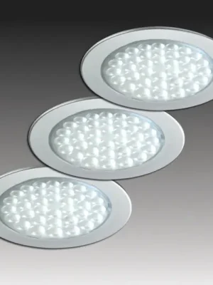 Speciální Cena R 68-LED podhledové bodové svítidlo v nerezovém provedení, sada 3 ks