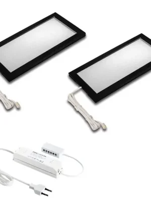 Levný LED podhledové světlo Sky 2er Set 4 000 K černá