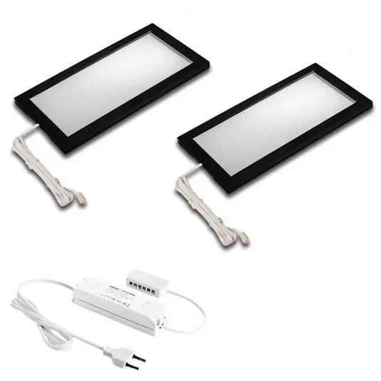 Levný LED podhledové světlo Sky 2er Set 4 000 K černá