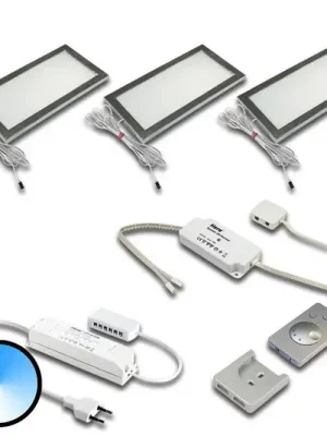 Podsvícení Dynamic LED Sky, sada 3 ks, nerezová ocel Autentický
