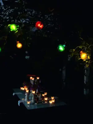 Pivní zahradní pohádková světla 20 barevných žárovek LED Cenová Bomba