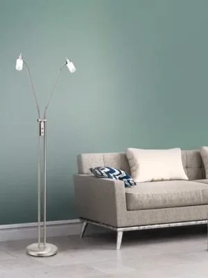 Novinka LED stojací lampa 2 zdroje