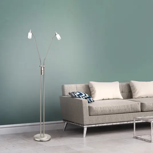 Novinka LED stojací lampa 2 zdroje