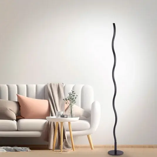 Nejprodávanější LED stojací lampa Wave 3 000K 120cm černá