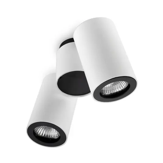 Bezpečná Platba LEDS-C4 Pipe stropní spot dva zdroje bílá-černá