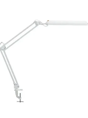 LED stolní lampa MAULatlantic, bílá, výška 38 cm, svěrná patice Akční Nabídka