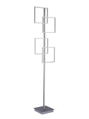 Akční Nabídka Paul Neuhaus LED stojací lampa Inigo, šedá, kov, CCT, stmívatelná