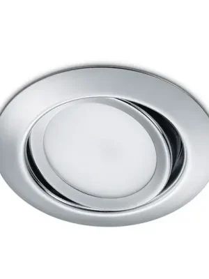 Kulatý vestavný LED reflektor Rila v chromu Aktuální