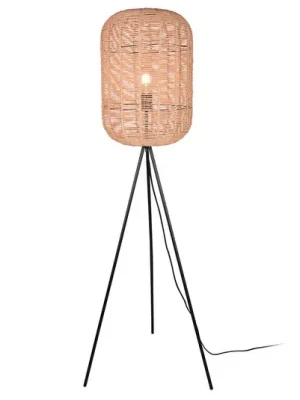 Must-Have Stojací lampa Runa se sisalovým stínidlem