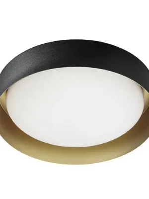 Nejprodávanější LED stropní svítidlo Crew 2, Ø 33 cm, černá/zlatá