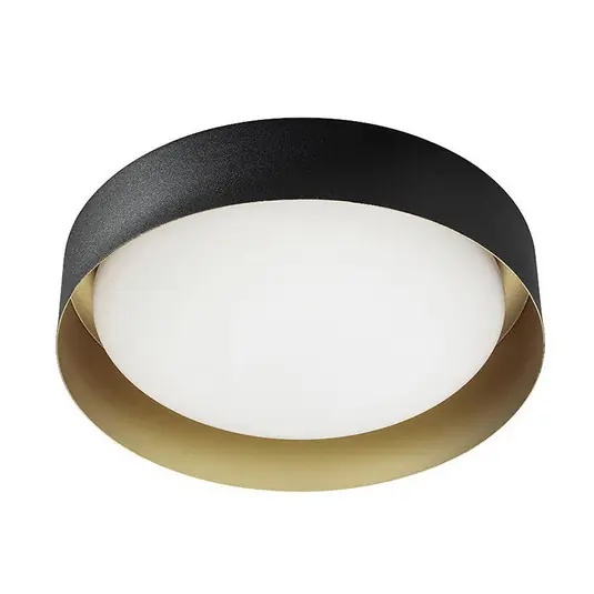 Nejprodávanější LED stropní svítidlo Crew 2, Ø 33 cm, černá/zlatá