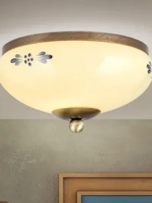 Must-Have Stropní světlo Landhaus patina krémová Ø 21 cm