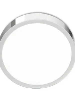 LED stropní svítidlo Bully, chrom, Ø 14 cm Akce