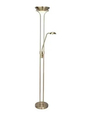 LED stojací lampa Mother & Child, mosaz, čtecí lampa, stmívatelná Cenová Bomba