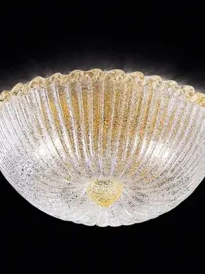 Stropní světlo Budino zlaté čiré 40 cm Nejlepší Volba