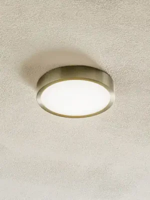 Sleva Stropní svítidlo Bully LED, matný nikl, Ø 14 cm