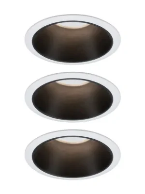 Vrácení Zdarma Paulmann Cole LED spotlight, černobílý, sada 3ks