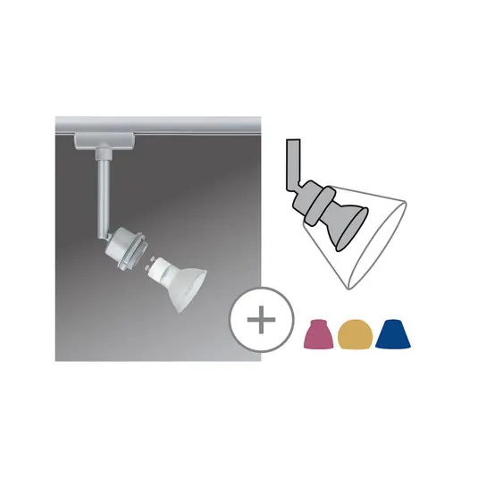 Speciální Cena URail LED spot 3,5 W GZ10 chrom matný