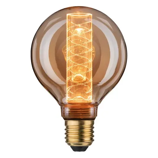 Skleněná LED žárovka E27 4W G95 Inner Glow spirálový vzor Rychlé Dodání